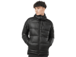 Outline Down Hooded Jkt Deep Black Phantom