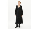 Robe longue en jacquard léopard noire black