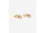 Boucles d'oreilles créole avec strass dorées gold