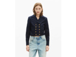 Blouson avec boutons devant navy
