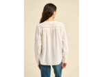 Blouse brodée en gaze de coton