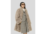 Manteau Macumba Craie en Peau De Mouton