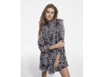 Robe Courte Manche Longue black / pink