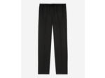 Pantalon droit en laine noir black
