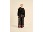 Pantalon large imprimé