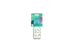 Biberon Standard droit en verre 120 ml Bleu