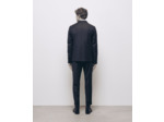 Veste Costume En Laine Poches Rabats navy
