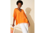 Top oversize détail dentelle