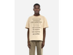 T-shirt manches courtes avec print beige taupe