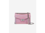 Sac Emily Small Chaîne  En Cuir sweet pink