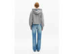 Sweatshirt court à capuche gris grey
