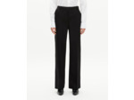 Pantalon tailleur large détails satin noir black