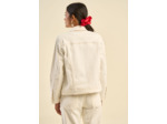Veste en jean à surpiqûres