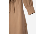 Robe courte a lanches longues brown