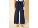 Pantalon taille haute ceinturé