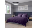 Housse de couette Harmonie Satin de coton coloris Aubergine