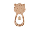 Hochet pour bébé en bois Léopard Miscel