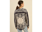 Chemise oversize à imprimé cachemire