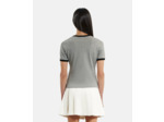 T-shirt manches courtes avec print grey melange