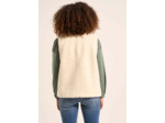 Gilet sans manches en fausse fourrure