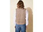Gilet à grosses mailles