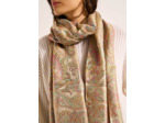 Foulard en soie imprimé cachemire