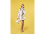 Veste Valma Argent en Cuir