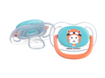 Lot 2 sucettes physio 0/6 mois bleu/orange Bleu