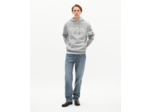 Sweatshirt à capuche avec patch gris grey
