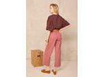 Jean droit et cropped en coton mélangé ROSIE