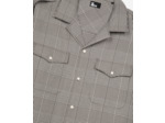 Chemise manches longues a carreaux black white