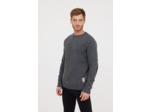 Pull en laine col rond effet moucheté