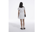Robe Courte A  Manches Volantes off white