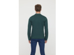 Polo manches longues en coton jersey avec badge poitrine et détails col