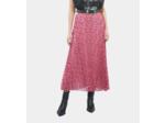 Jupe Longue Plissee Imprimee pink