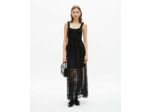Robe longue a bretelles black