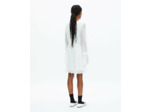 Robe unie a volants ecru