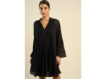 Robe courte évasée avec manches évasées