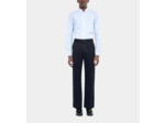 Pantalon Large En Coton Bleu Marine dark navy