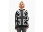Pull drapeau anglais noir black grey