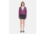 Sweatshirt À Capuche Blason Violet prune