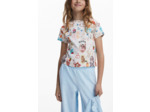 T-Shirt À Manches Courtes En Maille – Fille
