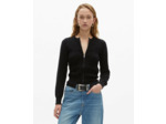 Cardigan a zip black