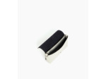 Pochette à rabat avec bandoulière amovible Sans couture en cuir lisse