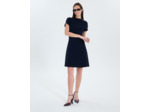 Robe courte en maille nocturne