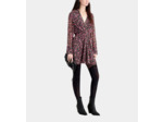 Robe Courte Imprimée Avec Drapé multicolor