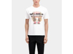 T-Shirt Avec Print Devant Vintage white
