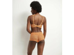 Soutien-gorge femme à armatures en dentelle florale Orange Daisy lace
