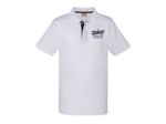 Polo avec logo brodé et patte contrastée