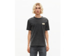 T-shirt avec sérigraphie noir délavé black washed